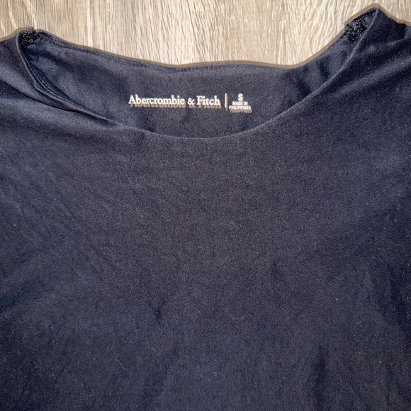 Abercrombie & Fitch Soft Matte Seamless Tee Bodysuit - Black - Picture 4 of 9